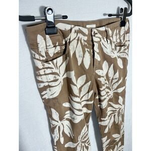 Mother The Looker Pant In Tan Tropical Getaway  30" Inseam Size 26‎